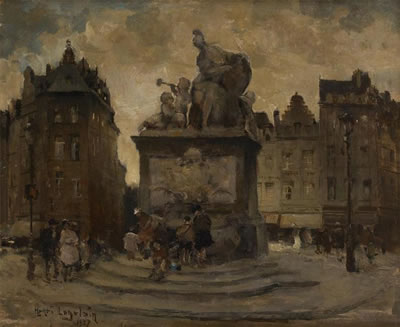 Henri Logelain : Place du Grand Sablon à Bruxelles