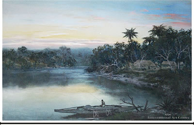 William Joseph Wadham : River Sunset