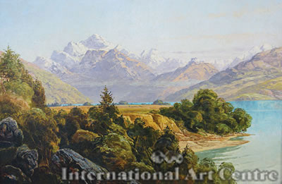 George William Carrington : Mt Earnslaw, Lake Wakatipu