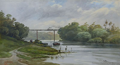 George William Carrington : Train Viaduct