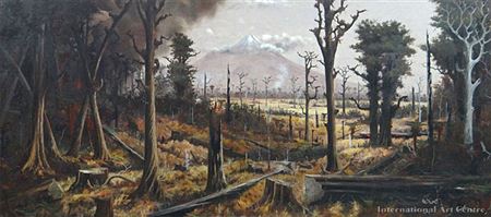 George E Pruden : Bush Clearing, Mt Egmont