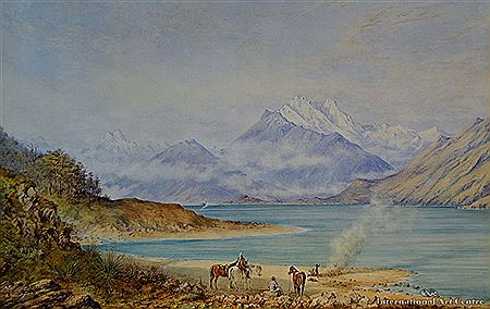 Charles Decimus Barraud : Mt Earnslaw and Lake Wakatipu