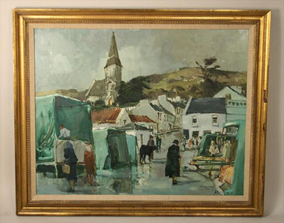 Cecil Maguire : Irish Village