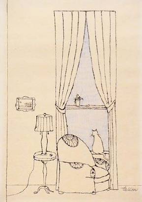 Robert Tallon : Magazine cover: Cat on windowsill next to easy chair