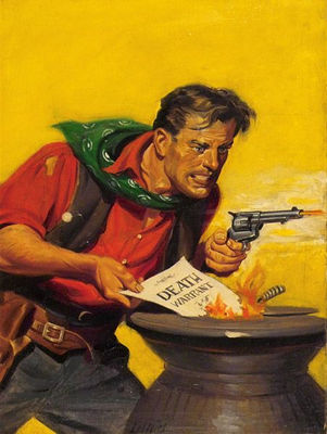 Richard James Lillis : Gunslinger buring death warrent