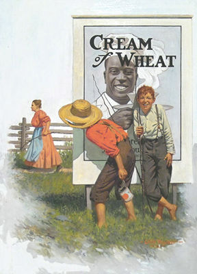 Leslie Thrasher : Playing Hooky Advertisement, Cream of Wheat, 1913