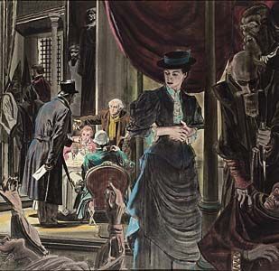 Robert Fawcett : Card Playing Scene