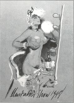 Charles Hawes : Nude burlesque dancer