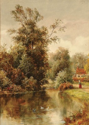 William Henry Waring : The Duck Pond