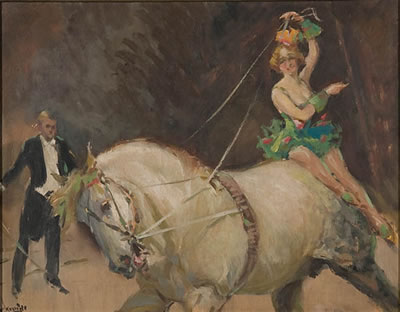 Walter Krawiec Sr : Equestrian, Circus Day, Shoeing a Resinback - a group of three paintings