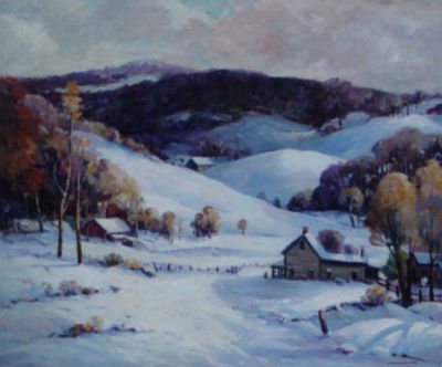 Harry Townsend : Richmond Farmstead in Winter