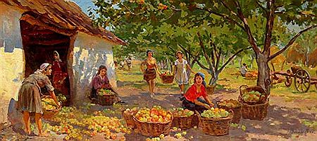 Viktor Fedorovitch Vasin : Apple picking