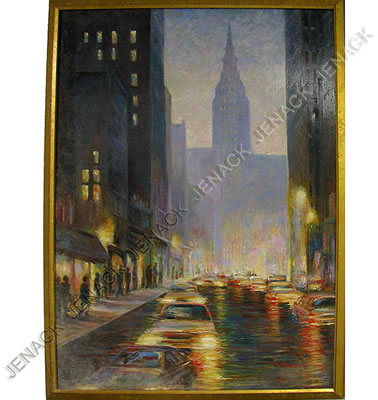 Sandra Rubel : 5TH AVENUE AT DUSK