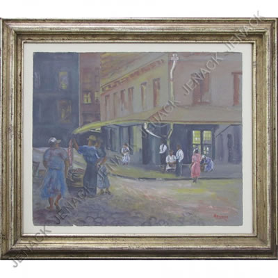 Irene Hodes Newman : Street Scene