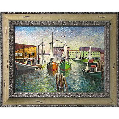 Kristina Nemethy : Boats in the Harbor