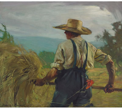 Frederick Sproston Challener : HAYING