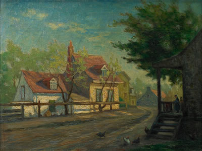 Narcisse Poirier : COUNTRY ROAD, EVENING