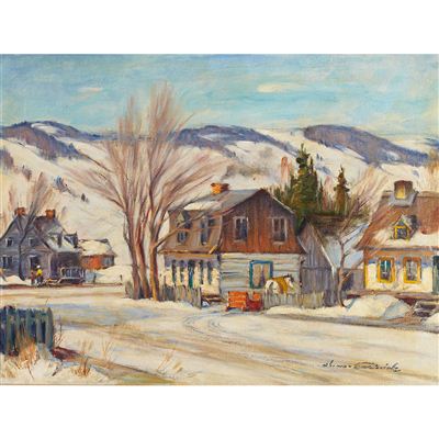 Thomas Hilton Garside : WINTER, BAIE ST. PAUL