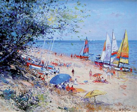 Jean Bernard Trotzier : Plage des Portes, Ile de Ré