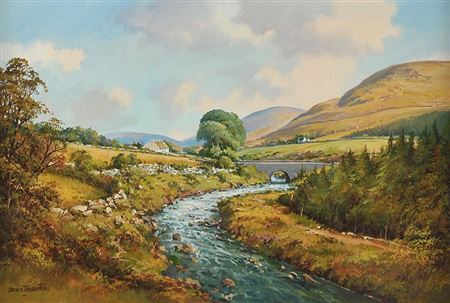 Denis Thornton : COTTAGE IN THE MOURNES