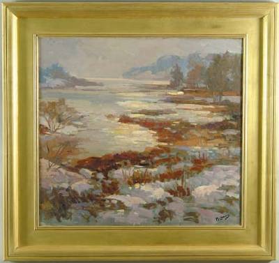 Maurice Compris : Gloucester Winter Scene