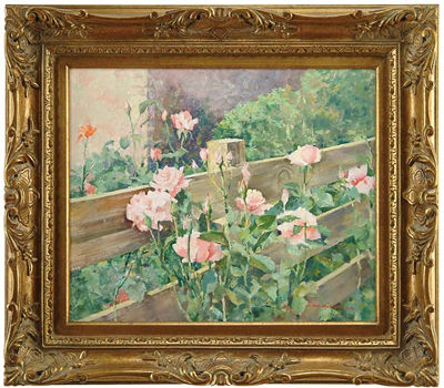 Nan Greacen : Roses Along the Fence