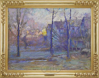 George Muendel : IMPRESSIONISTIC CONNECTICUT TOWN