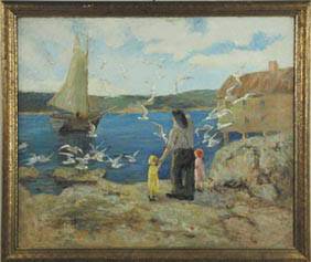 Alethea Platt : Feeding One Gull