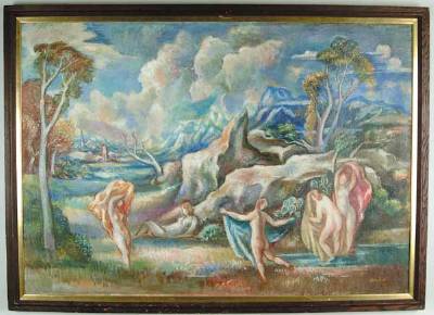 Abraham Harriton : Figures in a Landscape