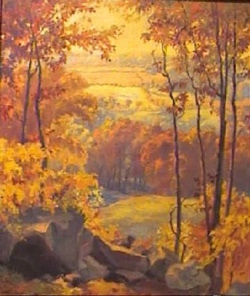 Justin Gruelle : Russet Autumn Through the Hills