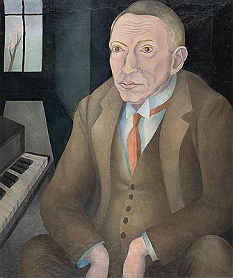 Heinrich Maria Davringhausen : Rachmaninov Portrait