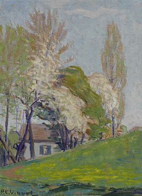 Pierre Eugène Vibert : Mill in spring