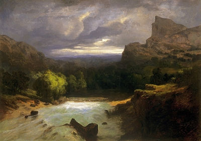 Karoly Telepy : Landscape of the mountains