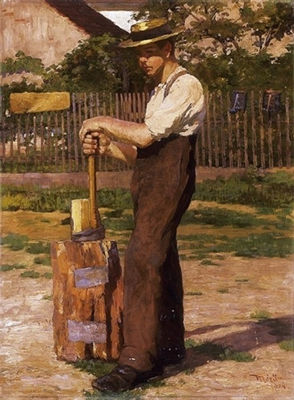 Istvan Mero : Man in a straw hat