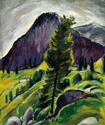 Siegfried Berndt : Berglandschaft. Um 1920.