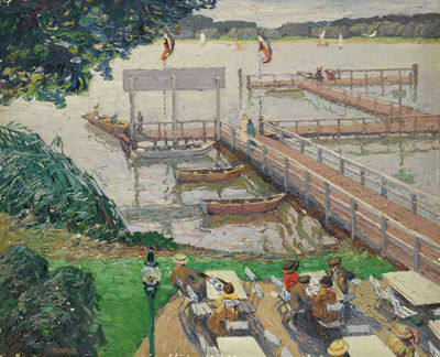 Paul Kuhfuss : Strandbad. Um 1910.