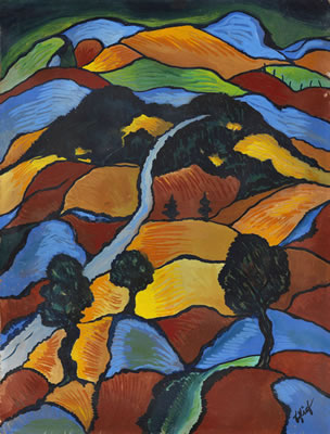 Heinrich Schlief : Landschaft, 1948