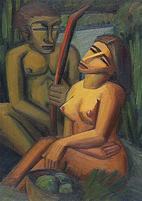 Emil Maetzel : Adam und Eva, 1919.