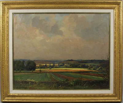 Donald H Floyd : Fields and Sky, 1934