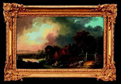 Nicolas Jacques Juliard : PAYSAGE AU MOULIN