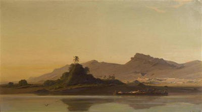 Etienne Duval : Vue du Nil. 1881