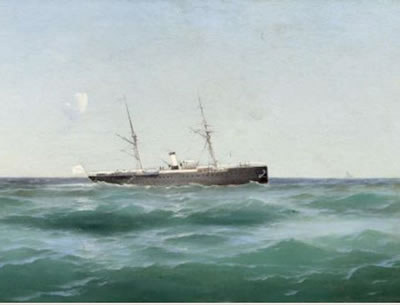 Mikhail Alexandrovich Alisov : Ship at sea