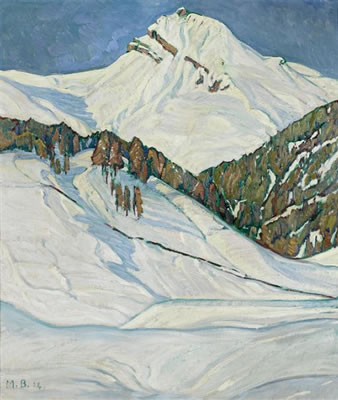 Max Burgmeier : Mountain landscape in the winter