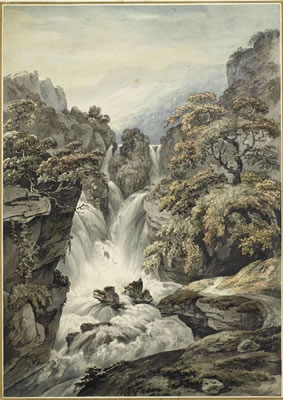 Balthasar Anton Dunker : The Reichenbach falls.