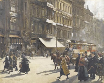 Josef Danilowatz : Strassenszene. 1922.