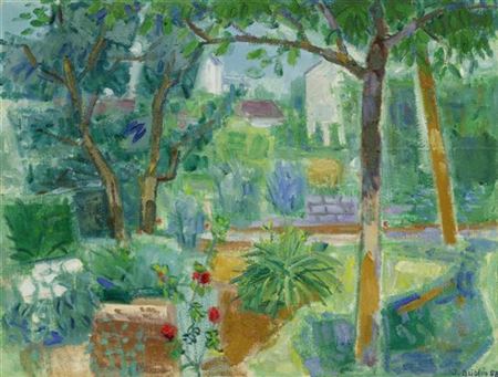 Jacques Dublin : Garden landscape. 1958