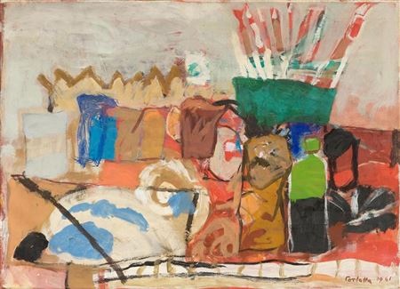 Carlotta Stocker : Still life in the workshop. 1961