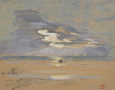 Marthe Orant : Coucher de soleil sur la plage