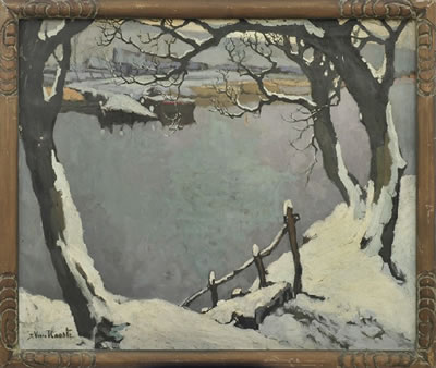 Joseph van Hooste : Winter Landscape