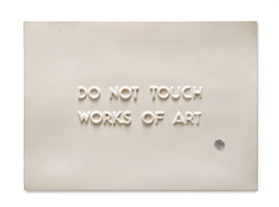 Gifford Myers : DO NOT TOUCH WORKS OF ART